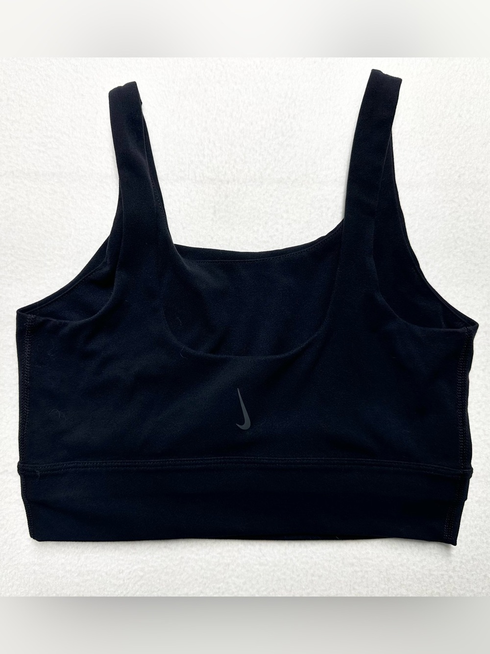 Nike Yoga Luxe Infinalon Crop Top Women S Black Dri-FIT Sports Bra Tank